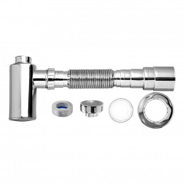 Sifão Universal com Copo Cromado 31702 - BLUKIT