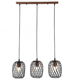 Luminaria Pendente Triplo Nambia 63x15Cm GOOD