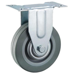 Rodizio Pvc cinza Fixo 2'' Rodinha Bisao