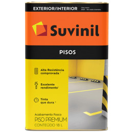 Tinta Piso Fosco Cinza 18L - SUVINIL