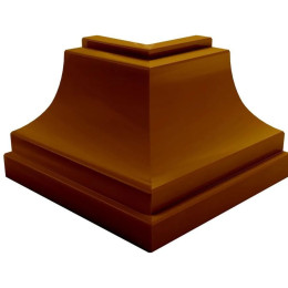 Canto Externo PVC Mogno 4 Peças