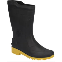 Bota Pvc Preto/Amarelo N°44 - GRENDENE