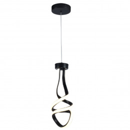 Luminaria Pendente Espiral Preto 11W 12Cm GOOD