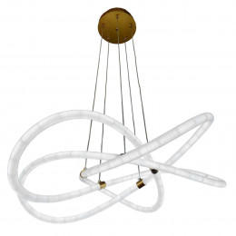 Luminaria Pendente Medusa Dourado 105W 74Cm GOOD