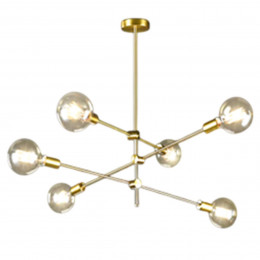 Luminaria Pendente Sputnik Rose Gold 100Cm GOOD