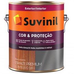 Tinta Esmalte Brilhante Cor & Proteção Cinza Medio 3.6l - SUVINIL