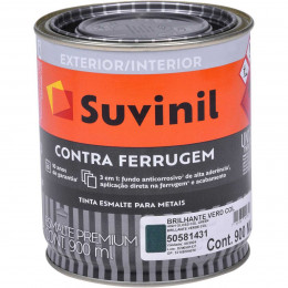 Tinta Esmalte Brilhante Branco Contra Ferrugem 900ml - SUVINIL