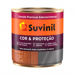 Tinta Esmalte Cor & Proteção Brilhante Preto 225Ml - SUVINIL