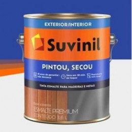 Tinta Esmalte Brilhante Verde Folha Pintou Secou 3,6L - SUVINIL