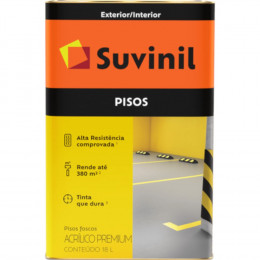 Tinta Piso Fosco Amarelo Demarcação 18L - SUVINIL