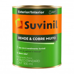 Tinta Acrílica Rende E Cobre Muito Branco Neve 900ML - SUVINIL