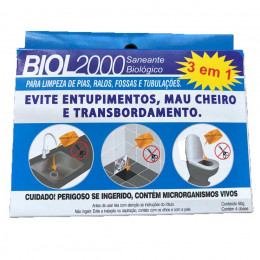Biol 2000 Biodegradador Ação 3 em 1 com 4 Sachês - BIOPLUS