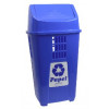 Lixeira basculante 50LT Azul - PLASVALE - 1