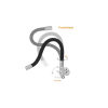 Torneira Cozinha  Parede flex 1/4 V Slim Cromada/Preto Good - 2