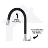 Torneira Cozinha Flexivel 1/4"V Slim Gourmet Cromada/Preta - GOOD - 3