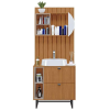 Armário de banheiro kit Galti Freijo 80cm Balcony - 2