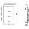 Quadro de Distribuição de Embutir QDW02-36-BE - WEG - 3