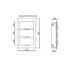 Quadro de Distribuição de Embutir QDW02-36-BE - WEG - 1