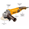 Esmerilhadeira 1100W 5" 127V UAG1100385-91 Ingco - 2