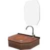 Lavabo c/espelho 55cm bronze CRISMETAL - 2