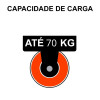 Rodizio Pvc Giratorio 4'' Laranja Bisao - 2