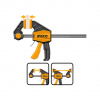 Grampo sargento aper rapido 63x450mm hqbc01603 INGCO - 3