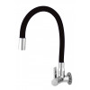Torneira de Cozinha Flexível para Parede 6714 1/4" Preta - AGUIA METAIS - 1