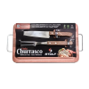 Kit Churrasco 35cmx21Cm C/Garfo e Faca peixeira 287 Stolf - 1