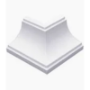 Canto Externo Plástico PVC Branco Neve Good 4PC - 1