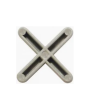 Espaçador Juntapiso Cruzeta c/ 100 Peças 1,0mm - CORTAG - 1