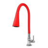 Torneira Cozinha Flexivel 1/4"V Slim Cone Cromada/Vermelha - GOOD - 1