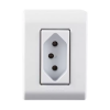 Tomada 2P+T 20A Sobrepor 57304003 Br Liz Tramontina - 2