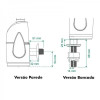 Torneira Elétrica Prima Touch Branca 5500W 127V - ZAGONEL - 4