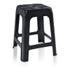 Banqueta Preta Adulto 45 Cm Plástica - ARQPLAST - 1