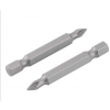 Jogo de bits/ponteira phillips S2 encaixe 1/4" nº 1 3/16" x 50 mm c/ 2 peças - VONDER - 1