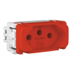 Módulo Tomada 20A 2P+T 250V Composé Vermelho - WEG - 2