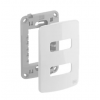 Placa de Tomada Branca e Suporte 2 Posições Compose 4x2 - WEG - 1