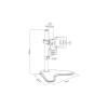 Suporte de Mesa Para Monitor SBRM710 13 a 32 - BRASFORMA - 2