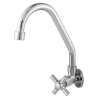 Torneira Cozinha Parede 1/4"V Cross Cromada - GOOD - 1