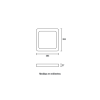 Painel led - sob quad 24w 4100k biv blumenau - 2
