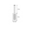 PENDENTE JAMAL 1XE27 PDJ-9051 TRANSPAREN - 2
