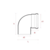Joelho Esgoto 90° 300MM - PLASTILIT - 2
