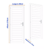 Porta Laminada 210x80Cm Dir BCO 47849 MGM - 4