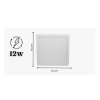Painel led - sob quad 12w 6500k biv blumenau - 1
