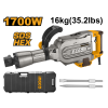 Martelo Demolidor 16Kg 1700W 220V Profissional Ingco - 3