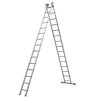 Escada Extensiva Aluminio 2x15 - BOTAFOGO - 1