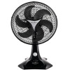Ventilador Mesa Turbo 6P 30 Cm 127V Preto Britânia - 4