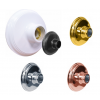 Plafon PVC Para 1 Lampada Dourado Fazplas - 1