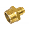 Niple Latão R. 1/2 NPT(E) x 3/8 SAE - MAQENGE - 1