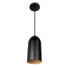 Pendente otto alum 1xe27 preto blumenau - 1